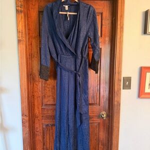 Victoria's Secret Blue and Black Jumpsuit